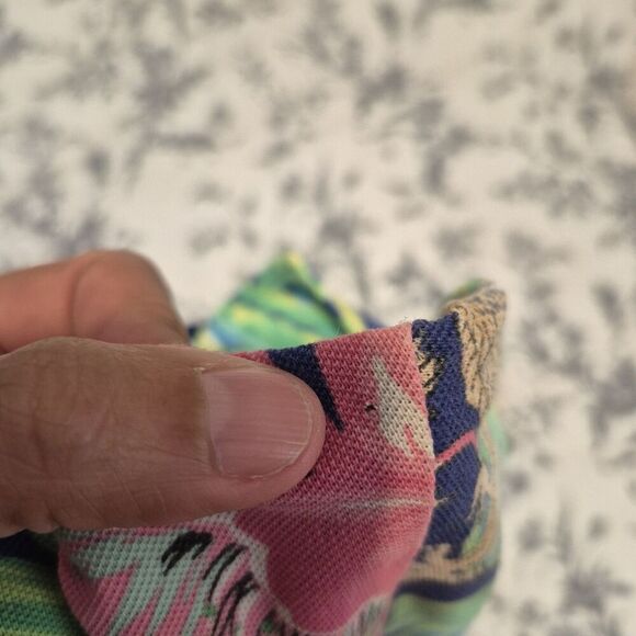 Vtg Polo Ralph Lauren Men's Featherweight Mesh Dragon Hawaiian Colorful Polo XXL - Picture 5 of 9